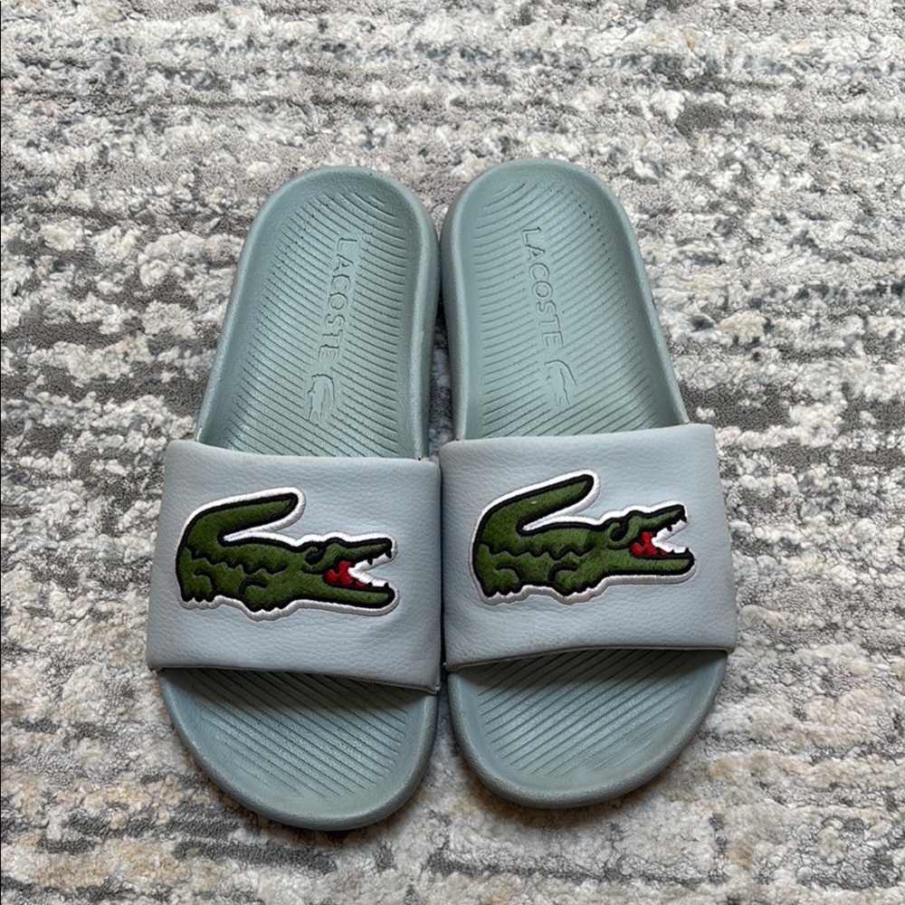 Lacoste Gray Sandals Minimalist Comfort